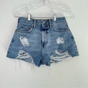 Distressed Denim Shorts | Size 26